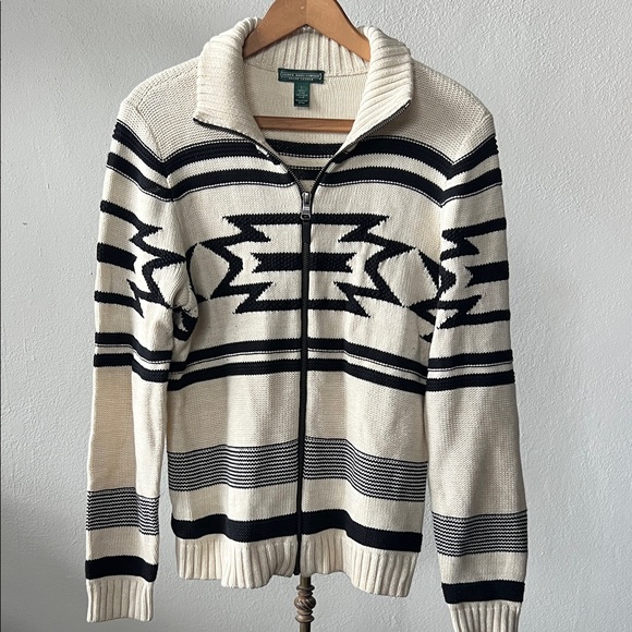 Ralph Lauren LRL Aztec Zip Sweater Size Large - Picture 1 of 3
